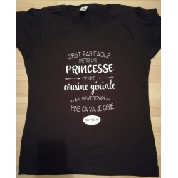 Tee-shirt "princesse et...